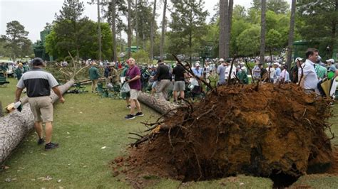 Masters Golf Tournament Suspended By Falling Trees In …