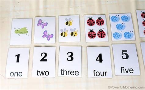 Match Count Cards 1 10 Free Printable