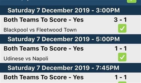 Match Result and Both Teams to Score Explained