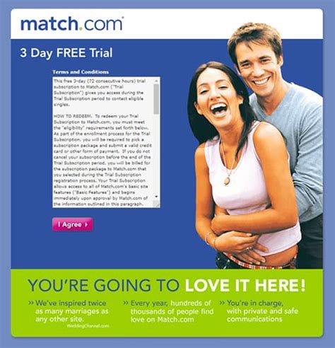 Match free trial. Here are 4 surprising stats about Match as well as everything you need to know about signing up, creating a profile, and finding matches. 1. Match Has Led to More Dates, Relationships, and Marriages Than Its Competitors. Virginia’s success is commonplace to Match.com. This dating hot spot has created more dates, second … 