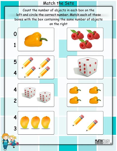 Match the sets Math Worksheets