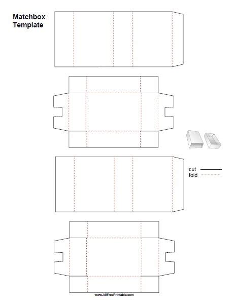 Matchbox Box Template