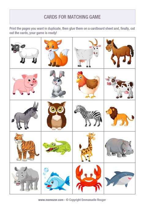 Matching Cards PDF