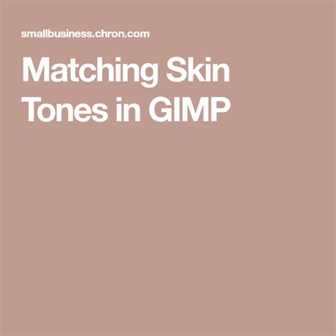 Matching Skin Tones in GIMP Gimp, Skin tones, Skin - Pinterest