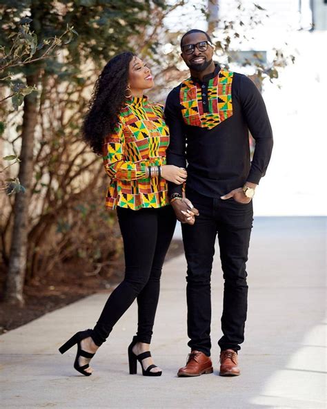 Couples in matching african outfits never looked 