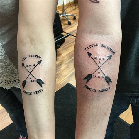 Creative Sister Tattoo Ideas. Originally posted by hitever. This flower tattoo represents a strong connection between two very close sisters. 10. Cute Matching Sister Tattoos. This is a perfect design for a sister tattoo. 11. Sister Tattoo For 3. Infinity sign represents everlasting love.. 