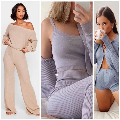 Matching set loungewear. Caracilia Womens 2 Piece Outfits Long Sleeve Knit Loungewear Loose Slouchy Sweater Set Fall Trendy Matching Lounge Sets 4.2 out of 5 stars 57 47 offers from $49.99 