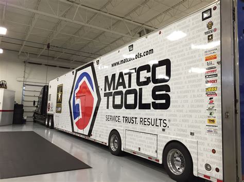 Kyle's custom Matco truck was built on a 24′ Kenwo