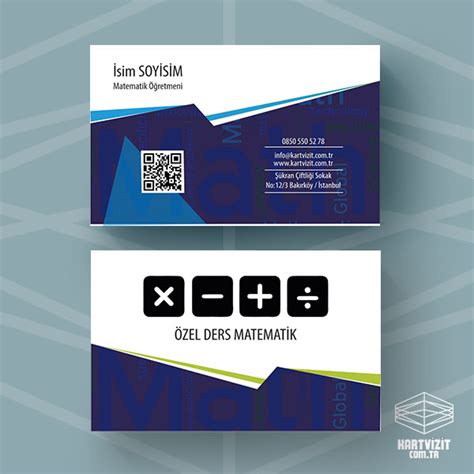 Matematik Kartvizit. 