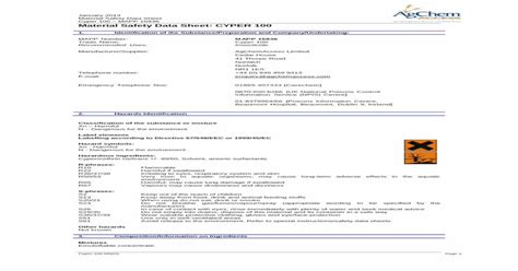 Material Safety Data Sheet - AgChemAccess