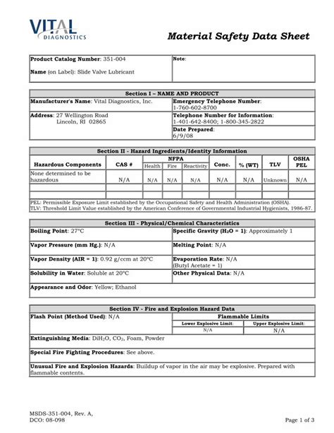 Material Safety Data Sheet - ELITechGroup: In Vitro Diagnostic ...