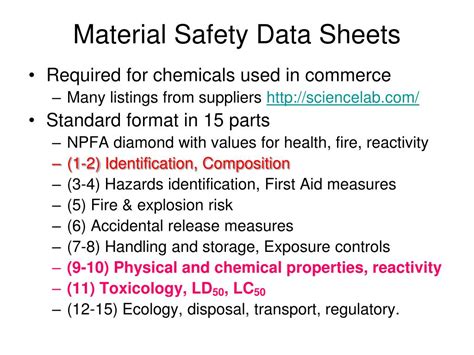 Material Safety Data Sheet Powerpoint Presentation Material Safety