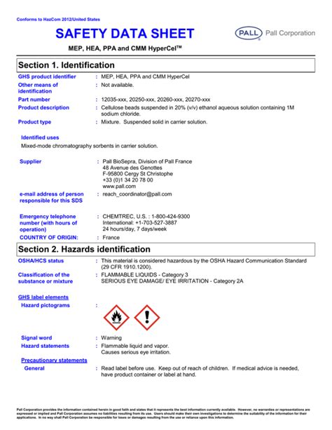 Material Safety Data Sheet SECTION 1: PRODUCT AND COMPANY …