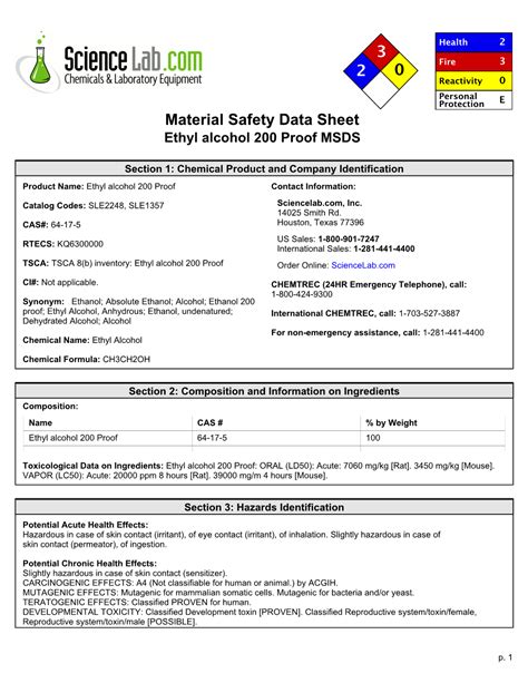 Material Safety Data SheetMethyl alcohol MSDS
