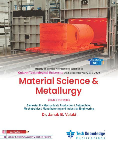 Material Science And Metallurgy Tech Max Publications