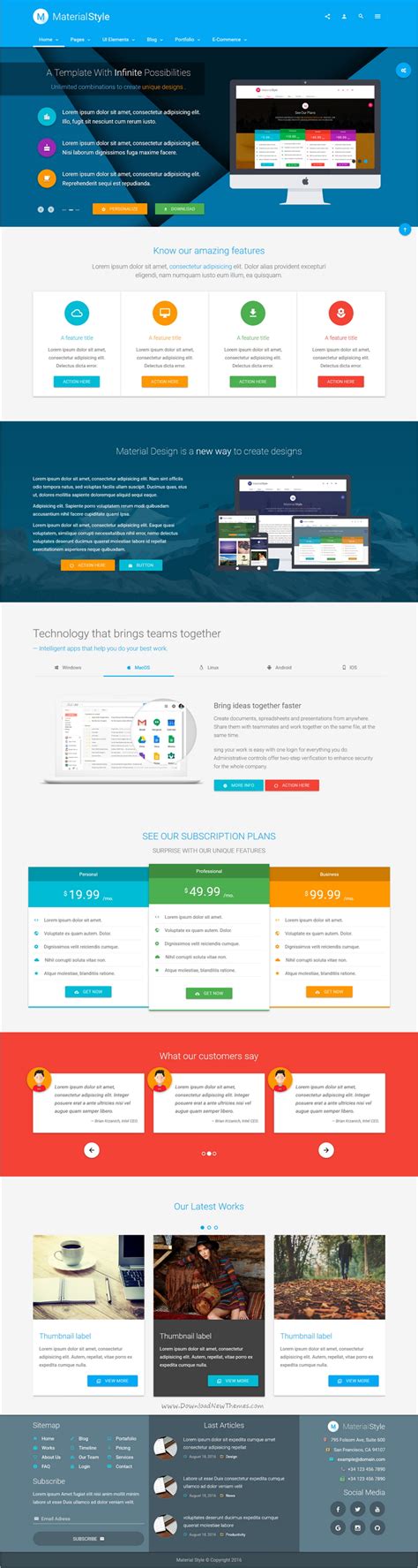 Material Style Material Design For All By Agmstudio Wrapbootstrap