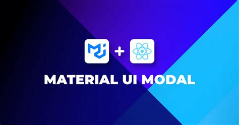 Material ui modal.  Material UI is a popular front-end library for React that provides ...