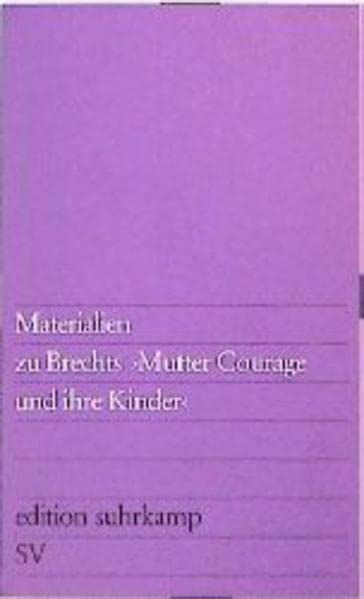 Materialien zu brechts 'mutter courage und ihre kinder'. - Handbuch der familientherapie ausbildung und betreuung von howard a liddle.