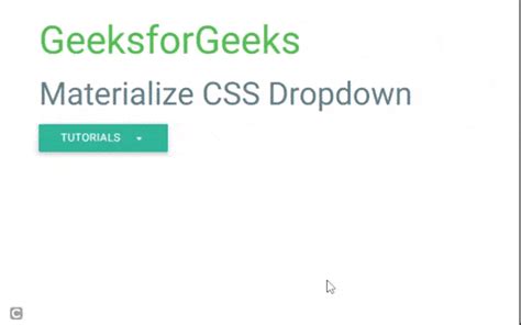 Materialize classes list.  Materialize CSS has a stylish dropdown list...