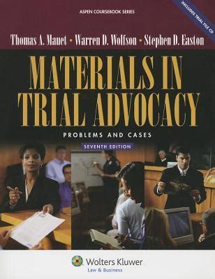 Read Materials In Trial Advocacy Problems  Cases By Thomas A Mauet