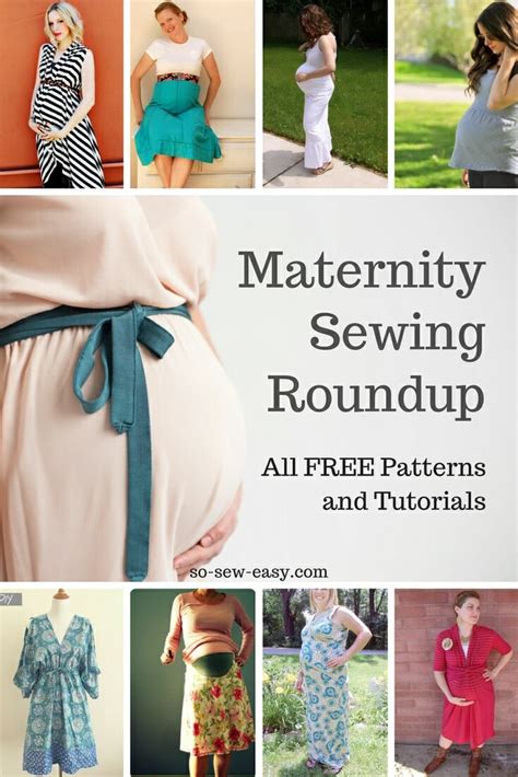 Maternity Sewing Patterns and Tutorials Roundup All FREE So Sew Easy