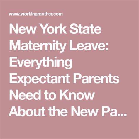 Maternity leave new york. Things To Know About Maternity leave new york. 
