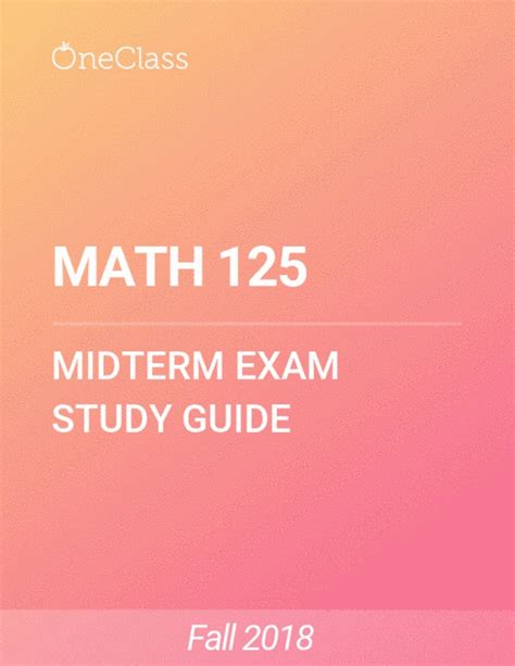 Math 125. Things To Know About Math 125. 
