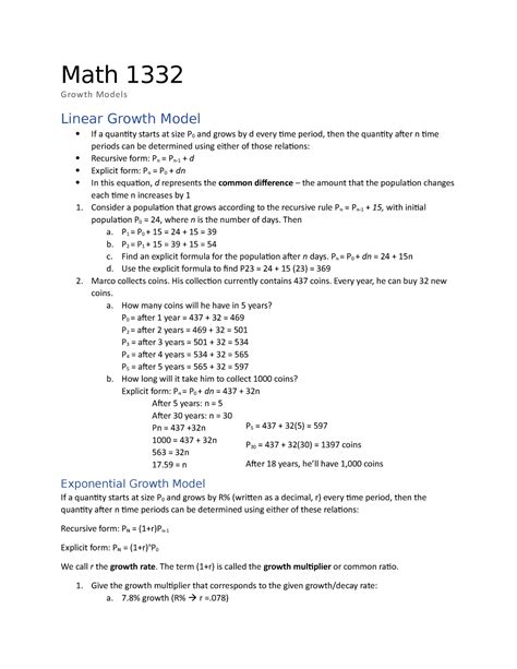 Math 1332. Course Description - MATH 1332 College Mathematics (3-3-0). A course designed for non-mathematics and non-science majors. Topics may include, but are not limited to, sets, logic, number theory, geometric concepts, and an introduction to probability and statistics. Prerequisite . 