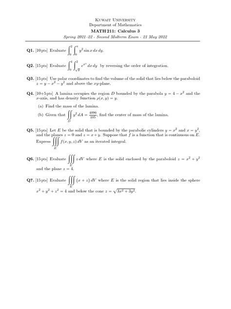 Math 211 njit. S.  Use mathematical software to allow the solution of more complex ...