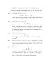 Math 2930 cornell. A substantial part of this course involves partial differential equations, such as the heat equation, the wave equation, and Laplace's equation. (This part must be present in any outside course being considered for transfer credit to Cornell as a substitute for MATH 2930.) 