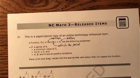 May 29, 2015 ... Amy Work, an NC certified 9-12 math teacher, works through the released form of the NC Math I EOC. Find a copy of the released test here: .... 