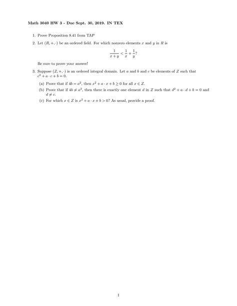 Math 3040 cornell.  Textbooks As a reference, we use The Art of Proof (T...