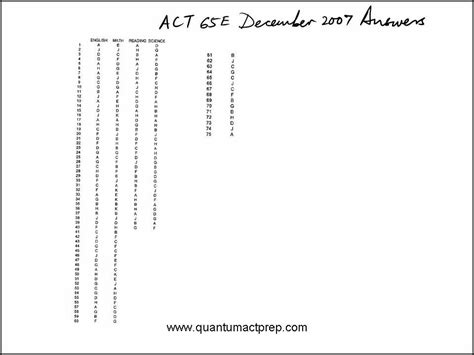 Math 67c Act Practice Answers