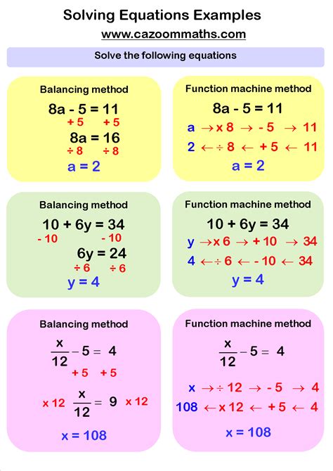 Math Answers Solving Equations