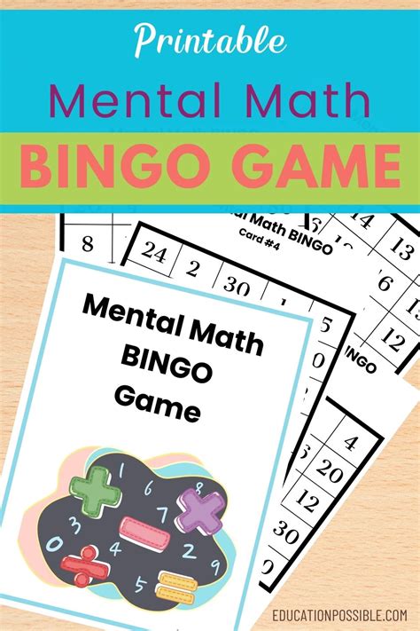 Math Bingo Free Printable Game To Help All Students Learn Math Facts Brookes Blog