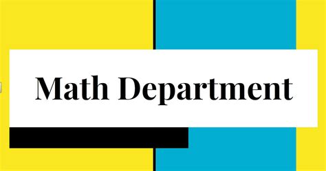 Math Department Course Offerings