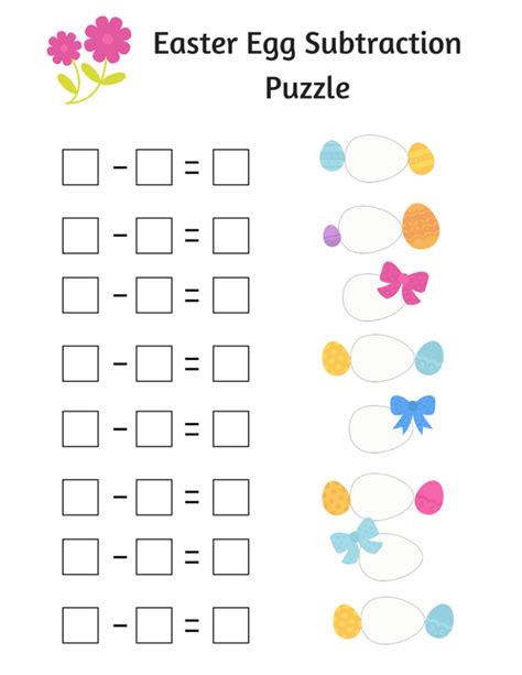Math Easter Worksheets