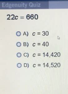 Math Essentials Edgenuity Quiz Answers