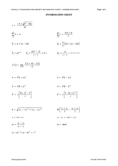 Math Formula For Mathematics Info