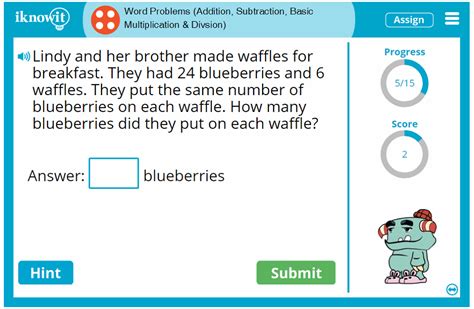 Math Game: Word Problems - I Know It