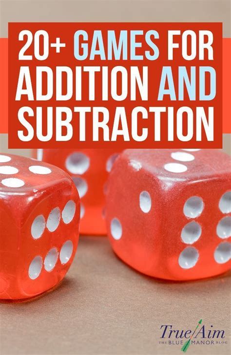 Math Games 20+ Addition and Subtraction Games for Elementary