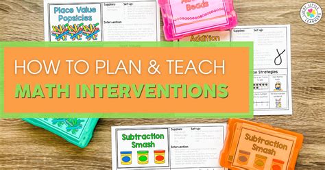 Math Intervention Programs Interventions That Work