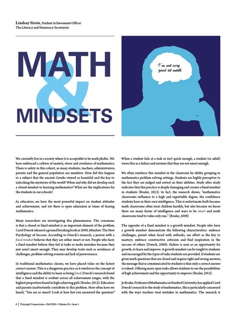 Math Mindsets PDF Mindset Teaching Mathematics - Scribd