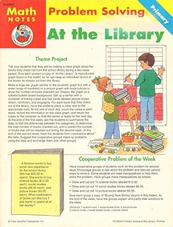 Math Notes: Problem Solving at the Library