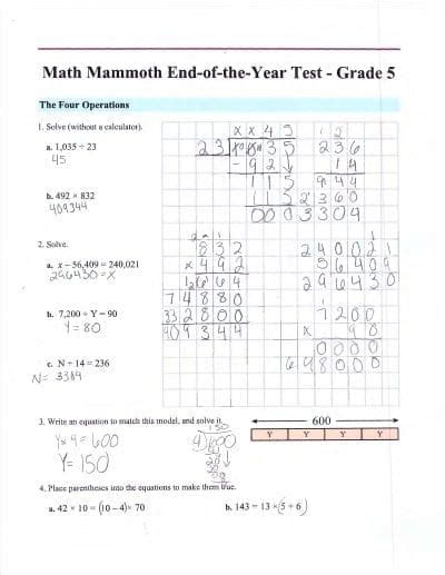 Math Placement Test Sample Pdf Maths For Kids
