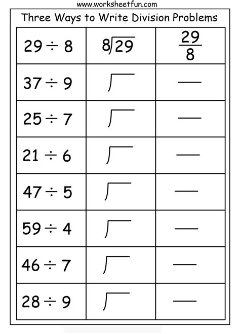 Math Problems Division