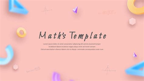 Math Project Free Powerpoint Template