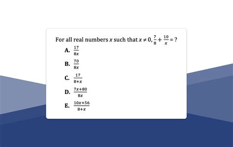 Math Questions Act