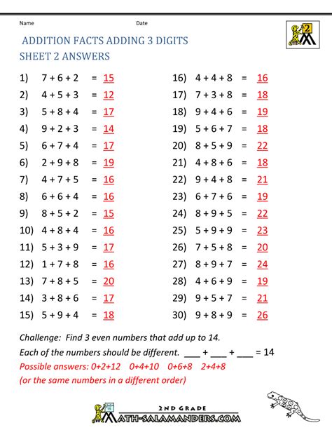 Math Questions And Answers For Grade 3