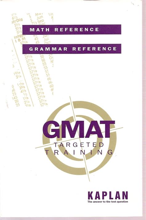 Math Reference Grammar Reference GMAT Targeted Training